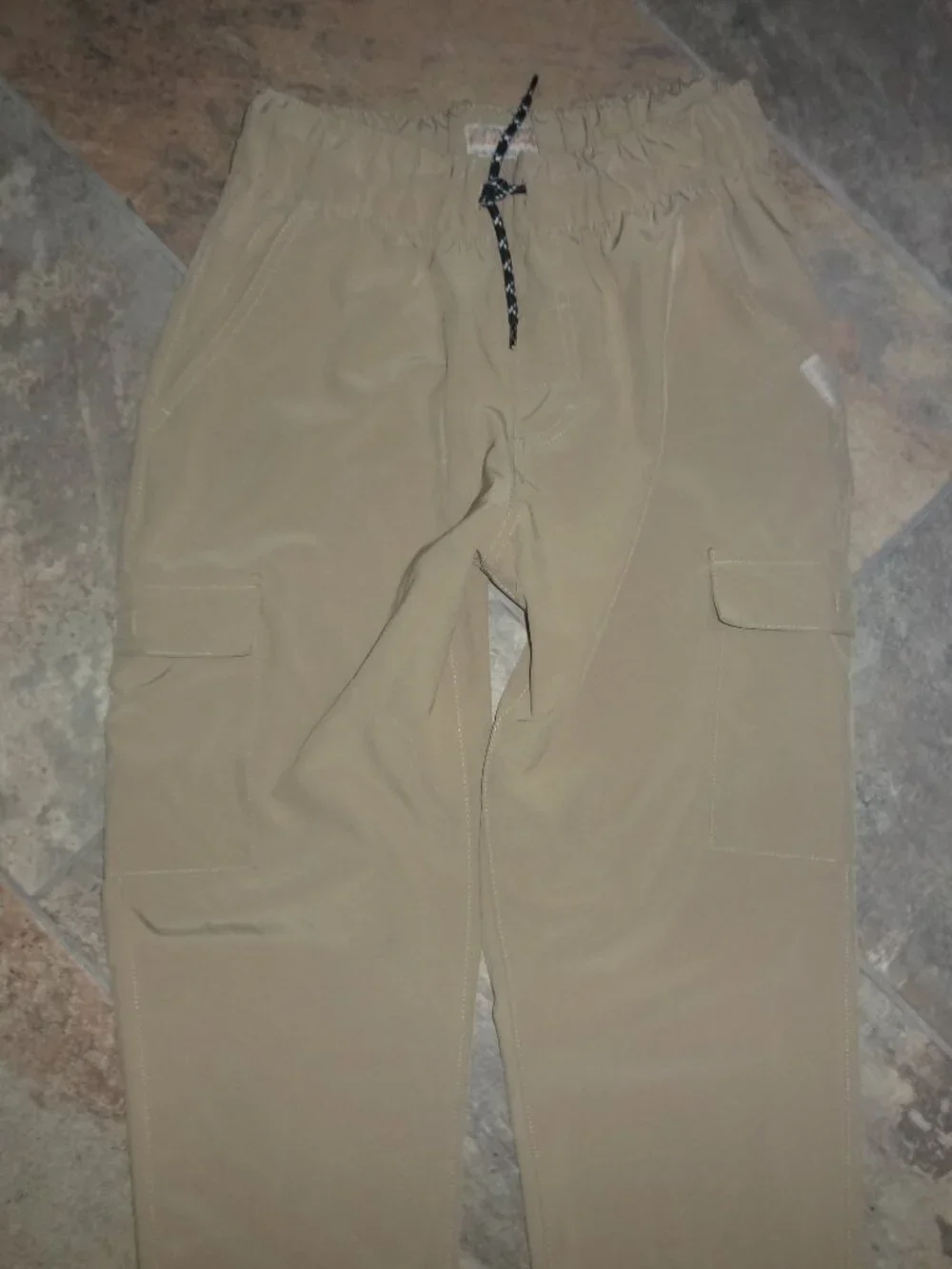 Lot2= WeatherProof Tech/Jogger/cargo pants L 14/16 Elastic Waist tan/brown